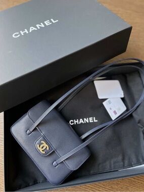 NWT CHANEL Navy Mini Preppy Coco Flap Bag